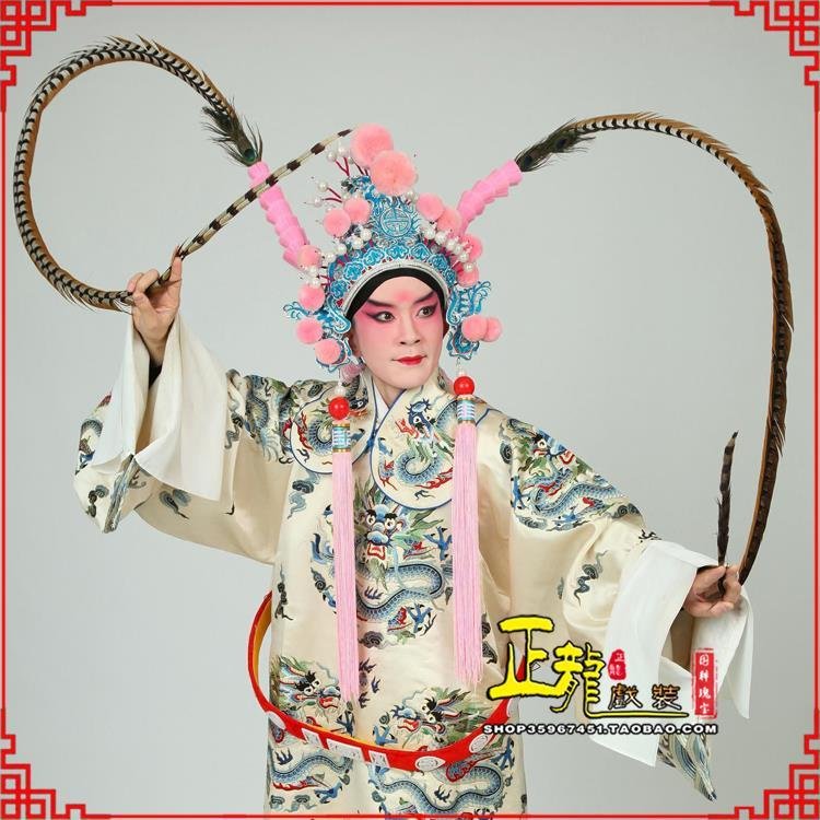 薛城京剧戏曲道具用品舞台演出精品羽毛雉鸡毛 翎子