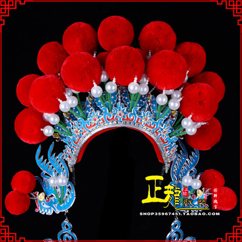 薛城戏曲盔帽武旦穆桂英花木兰女将 中档七星帽