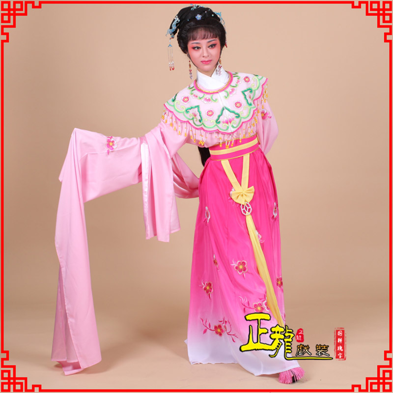 薛城水袖青衣练功花旦服 梅花古装衣